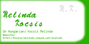 melinda kocsis business card
